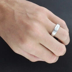 Sterling Silver Trio Diamond Ring Set 0.17ct 7 Sterling Silver Trio Diamond Ring Set 0.17ct -Jewelry Sales Store sterling silver trio diamond ring set 017ct 4