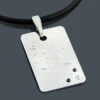 Twilight Jewelry: Engraved Kellan Lutz's 14K White Gold & Diamond Dog Tag