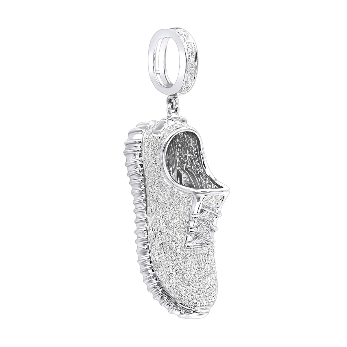 Unique 10K Yellow Gold Sneaker Shoe Diamond Pendant For Men 1.13ct By Luxurman 2 Unique 10K Yellow Gold Sneaker Shoe Diamond Pendant For Men 1.13ct By Luxurman - Image 2