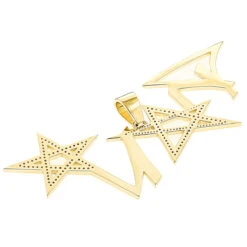 Unique Diamond Men's Pendant 14K Yellow Gold 2ct 9 Unique Diamond Men's Pendant 14K Yellow Gold 2ct -Jewelry Sales Store unique custom diamond mens pendant in 14k gold 2ct backye