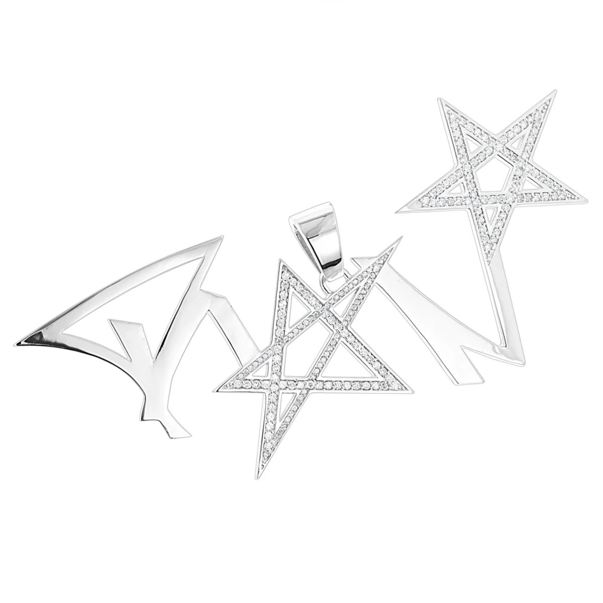 Unique Diamond Men's Pendant 14K Yellow Gold 2ct 2 Unique Diamond Men's Pendant 14K Yellow Gold 2ct - Image 2