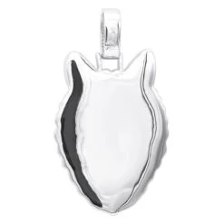 Diamond Wolf Pendant For Men 10K White Gold W Enamel 2ct Iced Out Design -Jewelry Sales Store unique custom jewelry iced out wolf pendant for men 14k gold enamel 2ct 100535 backwh