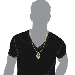 Diamond Wolf Pendant For Men 10K White Gold W Enamel 2ct Iced Out Design -Jewelry Sales Store unique custom jewelry iced out wolf pendant for men 14k gold enamel 2ct 100535 bodye