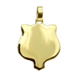 Unique 10K Yellow Gold Men's Custom Enamel & Diamond Tiger Pendant 1.75CT -Jewelry Sales Store unique solid 10k gold tiger pendant diamonds enamel 175ct mens custom jewelry 407123 backye