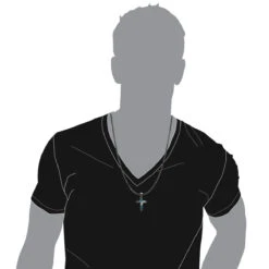 Unique White Blue Black Diamond Cross Pendant 1.5ct 10K Black Plated Gold -Jewelry Sales Store unique white blue black diamond cross pendant 15ct in 10k black gold bod