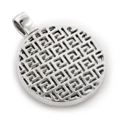 Versace Style Medusa Head Diamond Pendant Medallion 0.52ct 10K White Gold -Jewelry Sales Store versace style medusa head diamond pendant medallion 052ct 10k gold 2