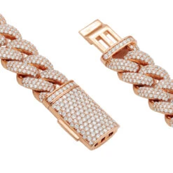 Heavy 14K Yellow Gold VS Diamond Cuban Link Chain Necklace For Men 43ct 16mm Wide -Jewelry Sales Store vs diamond cuban link chain necklace for men in 14k gold 43 carats 803196 backro