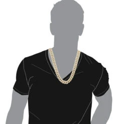 Heavy 14K Yellow Gold VS Diamond Cuban Link Chain Necklace For Men 43ct 16mm Wide -Jewelry Sales Store vs diamond cuban link chain necklace for men in 14k gold 43 carats 803196 bodye