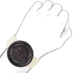 JoJino Black Simulated Diamond Watch For Men Large Digital Watch Rubber Band -Jewelry Sales Store watches jojino black simulated diamond watch for men large digital watch rubber band 968803 bod