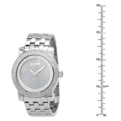 Oversized JoJino Men's Diamond Watch 0.25ctw Iced Out Silver Dial -Jewelry Sales Store watches oversized jojino mens diamond watch 025ctw iced out silver dial 968783 ruler