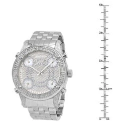 Oversized JoJino Men's Diamond Watch Five Time Zones White Iced Out Dial 0.25ct 7 Oversized JoJino Men's Diamond Watch Five Time Zones White Iced Out Dial 0.25ct -Jewelry Sales Store watches oversized jojino mens diamond watch five time zones white iced out dial 025ct 968784 ruler