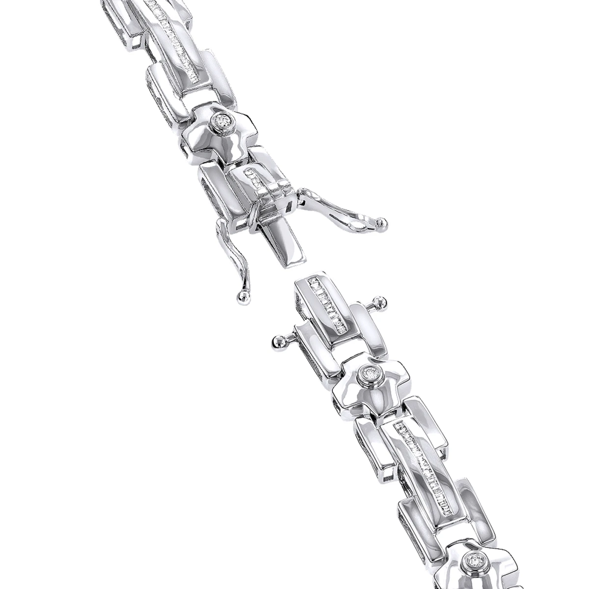 14K Yellow Gold Men's Diamond Bracelet 1.95ct 6 14K Yellow Gold Men's Diamond Bracelet 1.95ct - Image 6