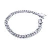 14K White Gold Miami Cuban Link Colossal Chain Bracelet 14.5mm 7.5-9in