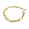 14K Yellow Gold Miami Cuban Link Curb Chain Bracelet 9.5mm 7.5-9in